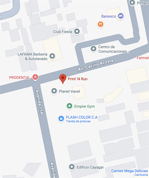 Mapa de la ubicación de Print'n Run