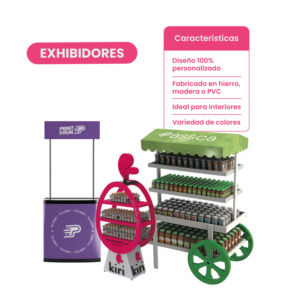 Exhibidores personalizados