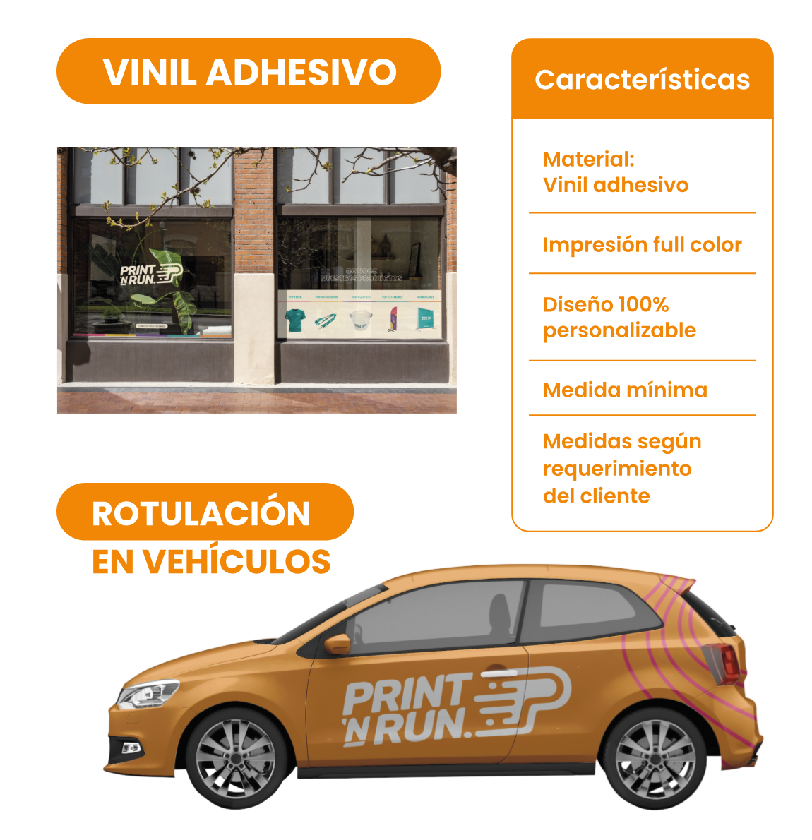 Vinil adhesivo y rotulación en vehículos