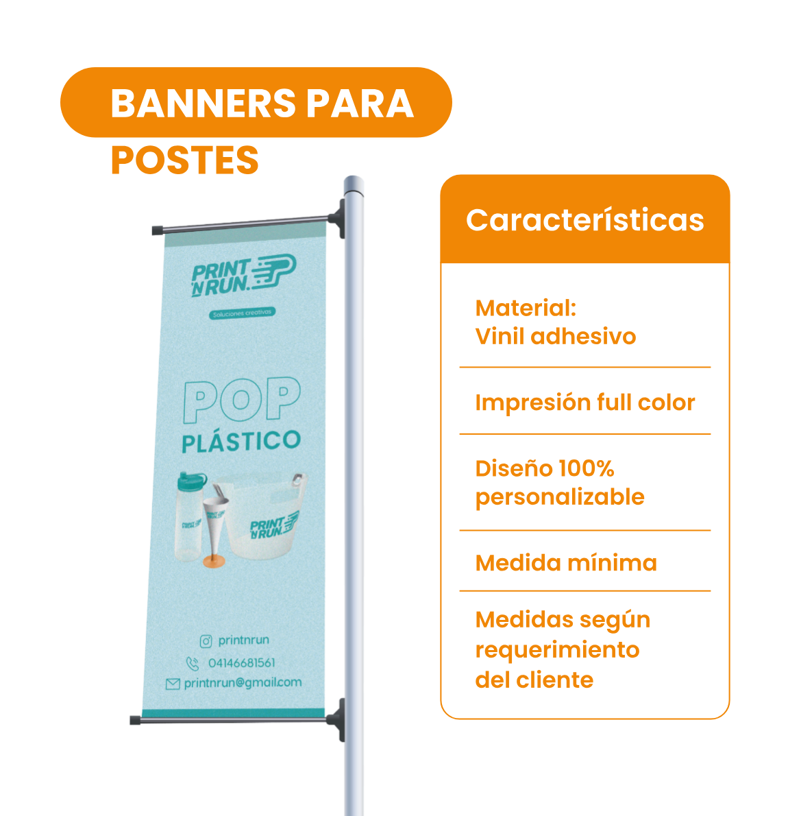 Banners para postes