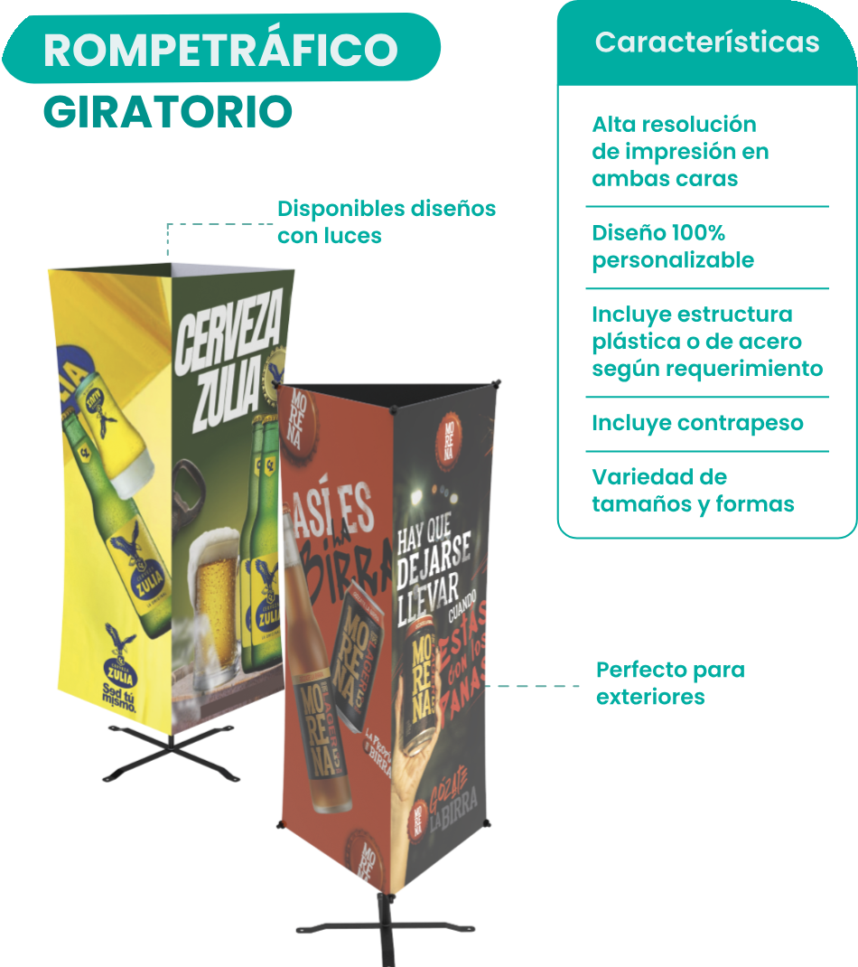 Rompetráfico giratorio