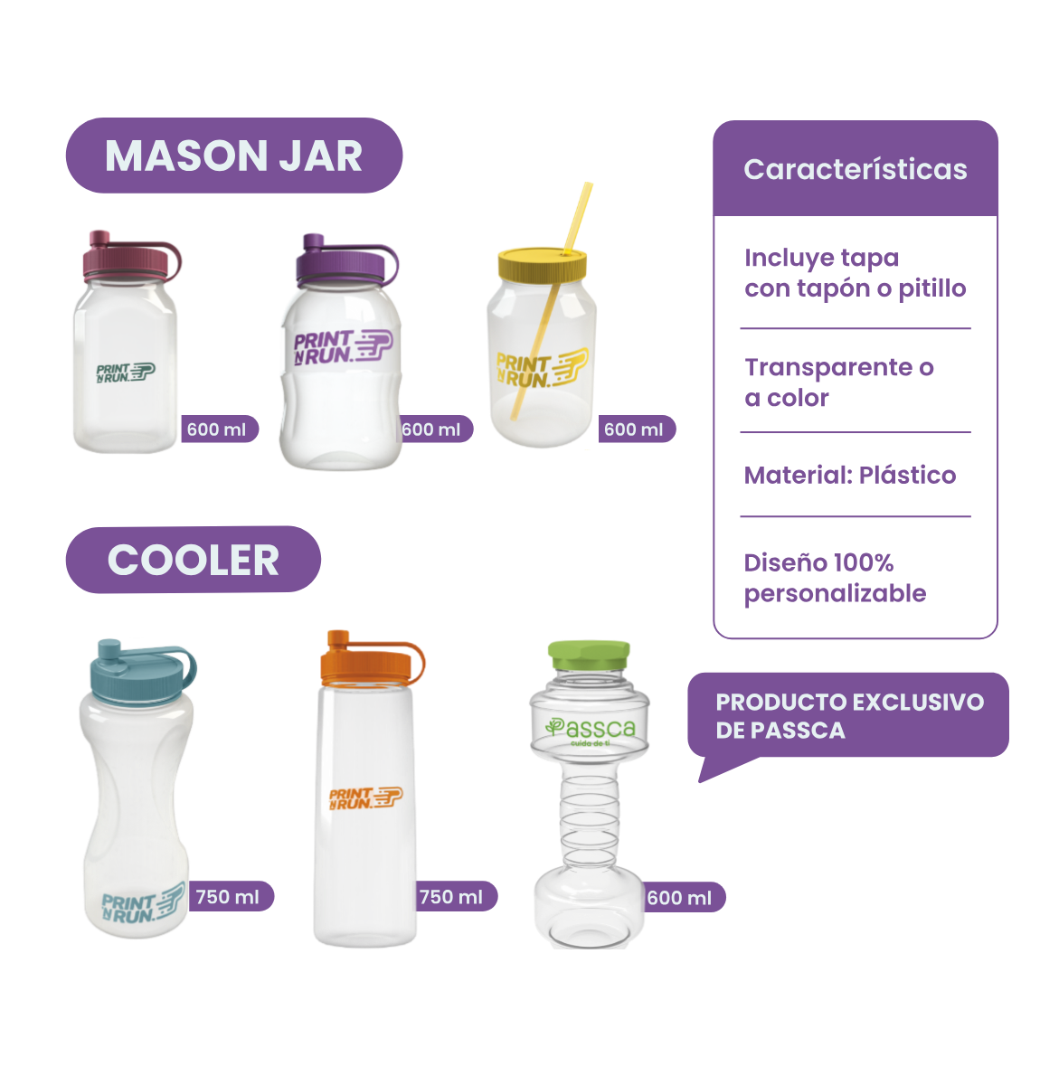 Mason jar y cooler