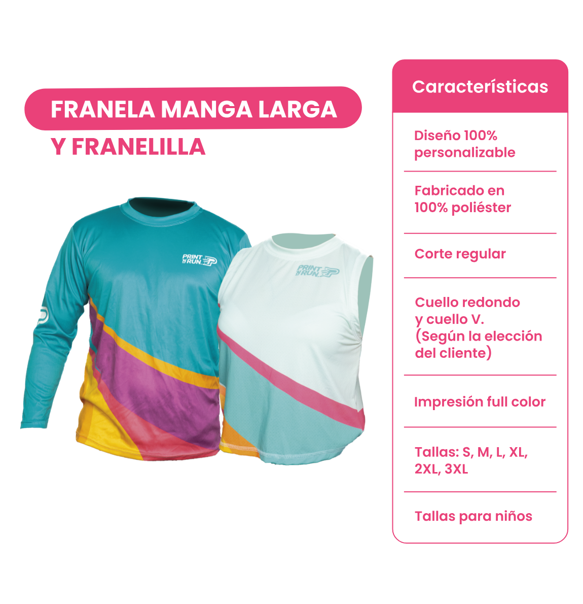 Franela manga larga y franelilla